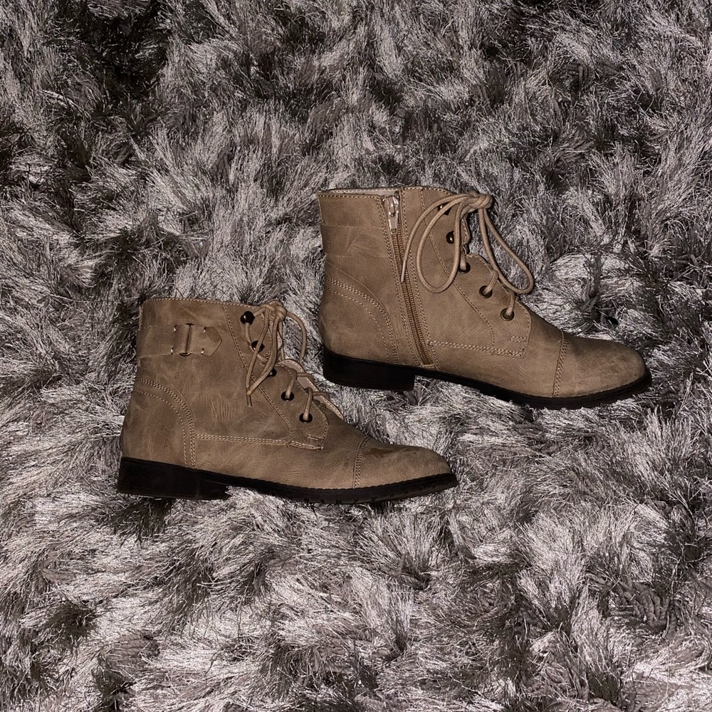 Tan Combat Boots